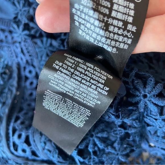 Self-Portrait Long-Sleeve Lace And Ruffle Top size US4 - Picture 5 of 9